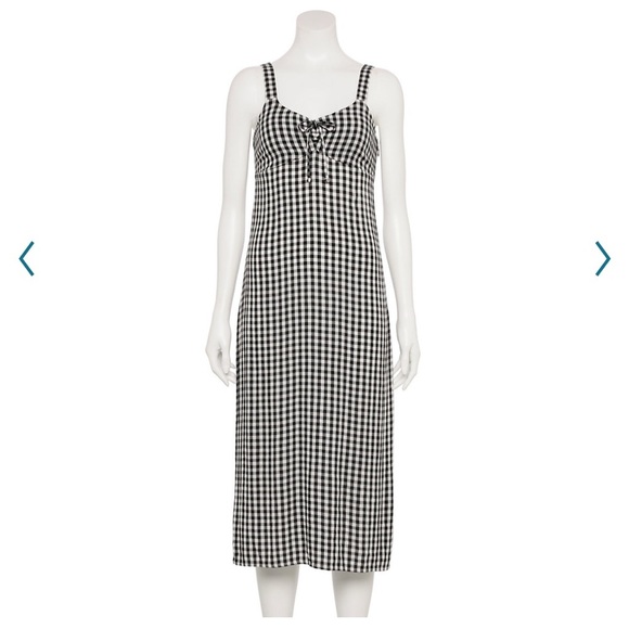 SO Dresses & Skirts - SO Sleeveless Cinch Front Slit MIDI Dress M